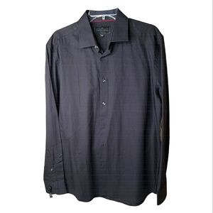 Men's Tattersall Soho Cotton Twill Dress Shirt Event Wedding Formal 16.5 × 34/35